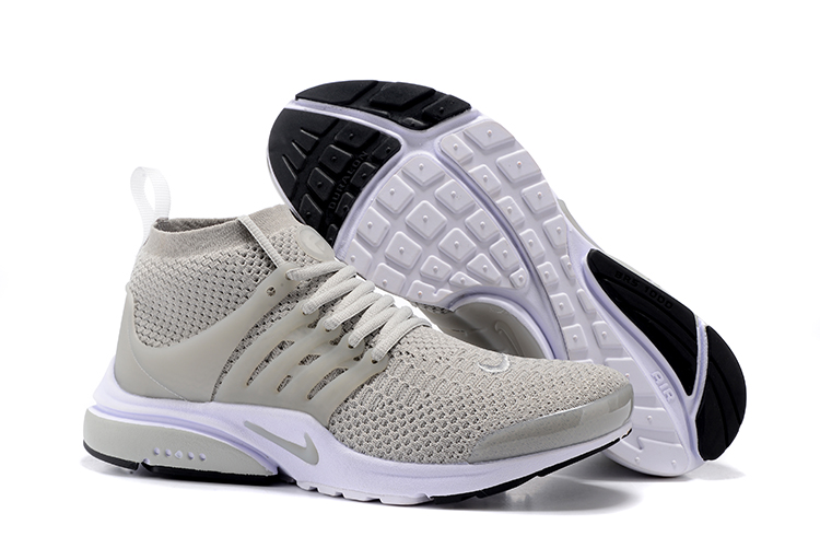 Women Nike Air Presto Flyknit Ultra Wolf Grey Shoes - Click Image to Close